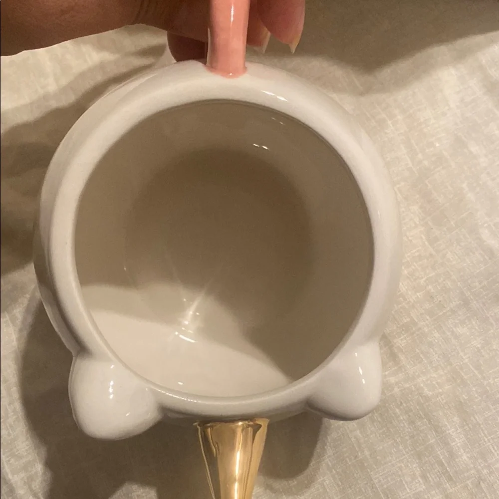 White and Gold Unicorn Decor Accent